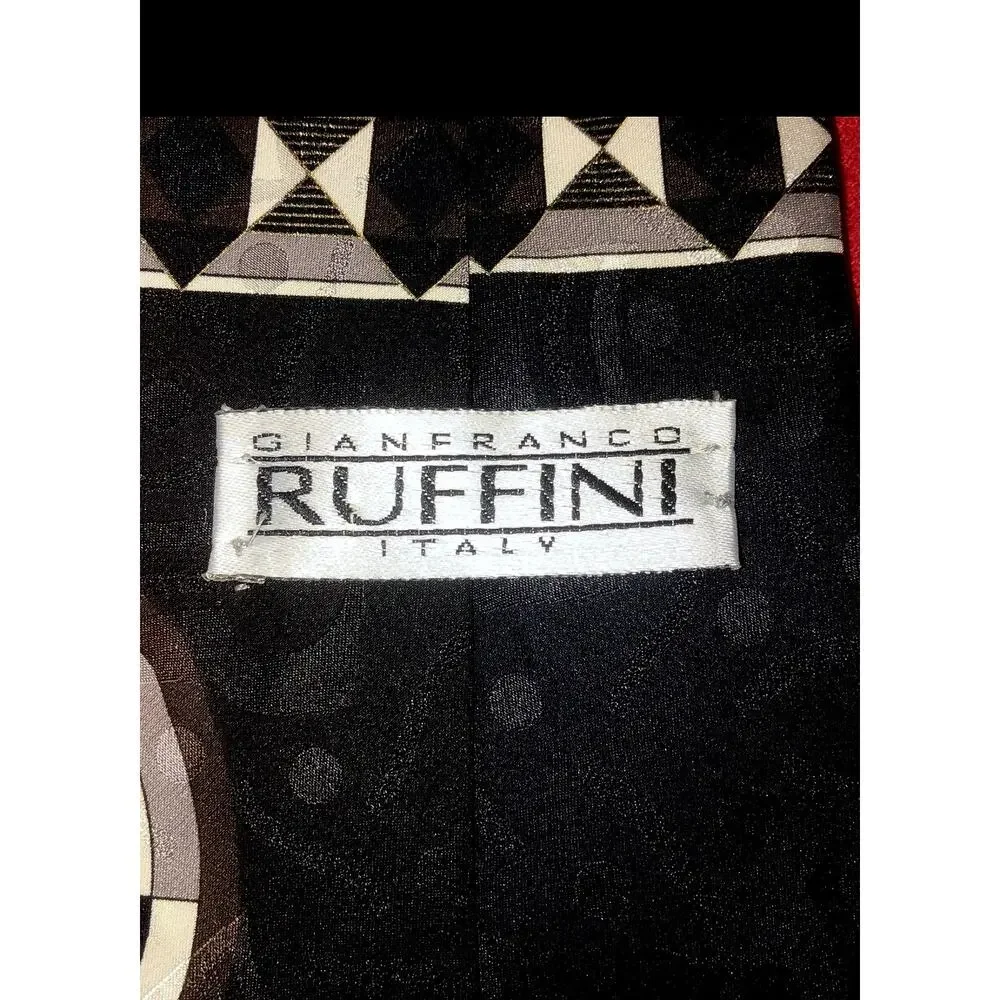 SEXY Retro Gianfranco Ruffini Art Deco Abstract Men's‎ Tie